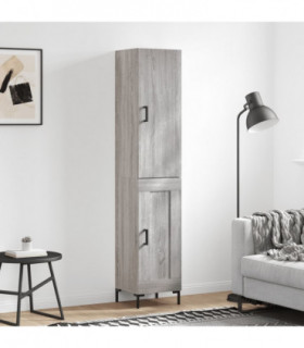 vidaXL Highboard Grey Sonoma 34.5x34x180 cm Engineered Wood