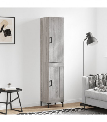 vidaXL Highboard Grey Sonoma 34.5x34x180 cm Engineered Wood