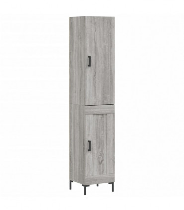 vidaXL Highboard Grey Sonoma 34.5x34x180 cm Engineered Wood