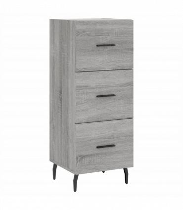 vidaXL Highboard Grey Sonoma 34.5x34x180 cm Engineered Wood