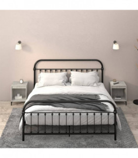 vidaXL Bedside Cabinets 2 pcs Concrete Grey 40x35x50 cm