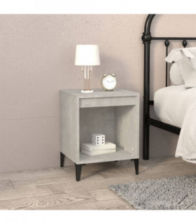 vidaXL Bedside Cabinet Concrete Grey 40x35x50 cm