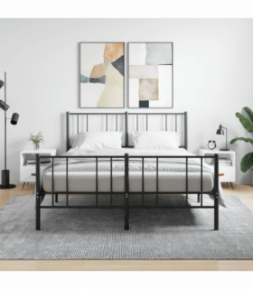 vidaXL Bedside Cabinets 2 pcs High Gloss White 40x35x47.5 cm Engineered Wood