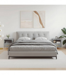 vidaXL Bedside Cabinets 2 pcs Concrete Grey 40x35x47.5 cm Engineered Wood