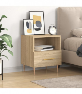 vidaXL Bedside Cabinet Sonoma Oak 40x35x47.5 cm Engineered Wood