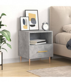 vidaXL Bedside Cabinet Concrete Grey 40x35x47.5 cm Engineered Wood