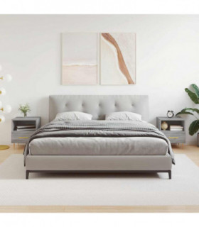 vidaXL Bedside Cabinets 2 pcs Grey Sonoma 40x35x47.5 cm Engineered Wood