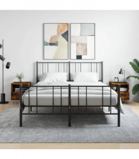 vidaXL Bedside Cabinets 2 pcs Smoked Oak 40x35x47.5 cm Engineered Wood