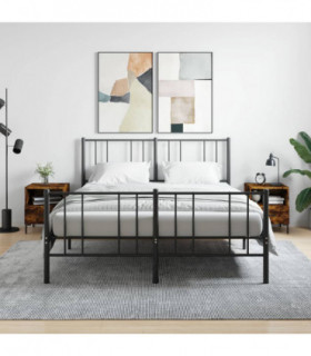 vidaXL Bedside Cabinets 2 pcs Smoked Oak 40x35x47.5 cm Engineered Wood