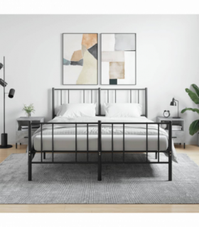 vidaXL Bedside Cabinets 2 pcs Concrete Grey 40x35x47.5 cm Engineered Wood