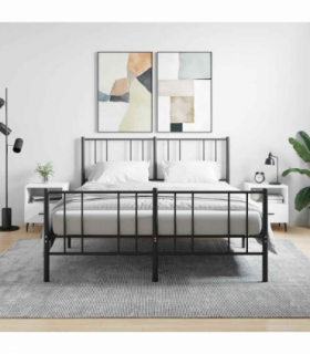 vidaXL Bedside Cabinets 2 pcs White 40x35x47.5 cm Engineered Wood