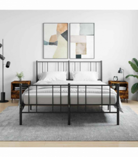 vidaXL Bedside Cabinets 2 pcs Smoked Oak 40x35x47.5 cm Engineered Wood