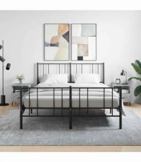 vidaXL Bedside Cabinets 2 pcs Concrete Grey 40x35x47.5 cm Engineered Wood