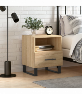 vidaXL Bedside Cabinet Sonoma Oak 40x35x47.5 cm Engineered Wood