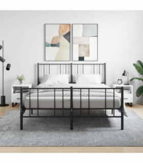 vidaXL Bedside Cabinets 2 pcs White 40x35x47.5 cm Engineered Wood