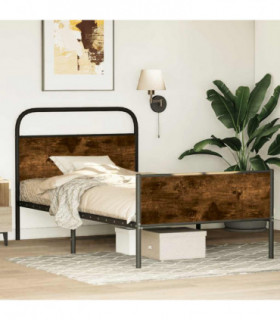 vidaXL Bed Frame without Mattress 90x190 cm Sonoma Oak Engineered Wood