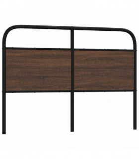 vidaXL Replace Headboard Brown Oak 135 cm Steel and Engineered Wood