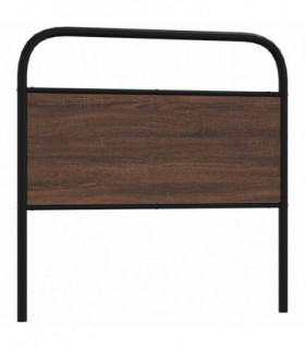 vidaXL Replace Headboard Brown Oak 107 cm Steel and Engineered Wood