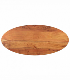 vidaXL Table Top 120x60x2.5 cm Oval Solid Wood Acacia