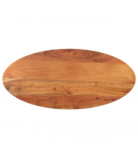 vidaXL Table Top 110x50x3.8 cm Oval Solid Wood Acacia