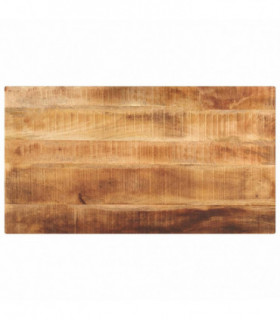 vidaXL Table Top 110x50x2.5 cm Rectangular Solid Wood Rough Mango