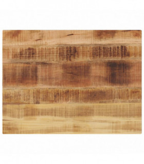 vidaXL Table Top 80x70x1.5 cm Rectangular Solid Wood Rough Mango