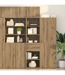 vidaXL Highboard Artisan Oak 50 x 42.5 x 225 cm Engineered Wood