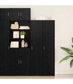vidaXL Highboard Black Oak 40 x 42.5 x 185 cm