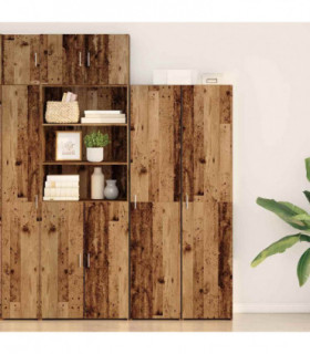 vidaXL Highboard Old Wood 40 x 42.5 x 185 cm