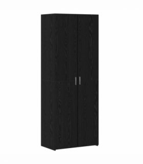 vidaXL Highboard 2 pcs Black Oak 70 x 42.5 x 185 cm