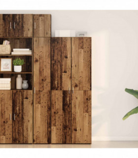 vidaXL Highboard Old wood 70 x 42.5 x 185 cm Engineered wood