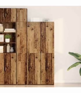 vidaXL Highboard 2 pcs Old Wood 80 x 42 x 185 cm