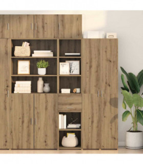 vidaXL Highboard Artisan Oak 40 x 42.5 x 185 cm Engineered Wood