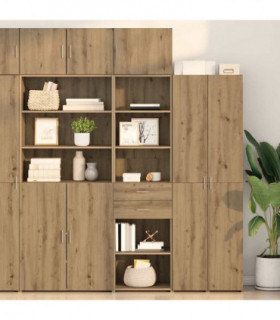 vidaXL Highboard Artisan Oak 50 x 42.5 x 185 cm Engineered Wood