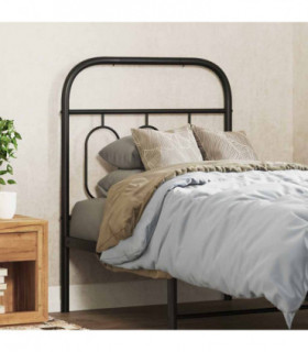 vidaXL Metal Replace Headboard Black 75 cm