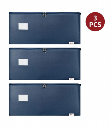 STORAGE BAGS 3PK Medium Blue 600D Oxford fabric 50L 105L Clothing blankets
