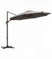 Aluminium Grey 2.95 x 2.5 m 3m Cantilever Parasol Umbrella Sun UV Protection