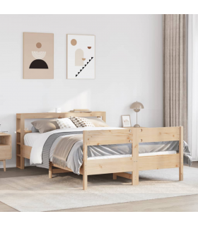 vidaXL Bed Frame without Mattress 160x200 cm Solid Wood Pine