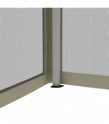 3x3m Pop Up Gazebo W/ Mesh Walls-Tan