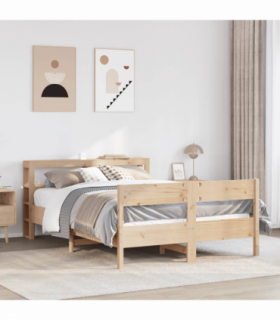 vidaXL Bed Frame without Mattress 120x200 cm Solid Wood Pine
