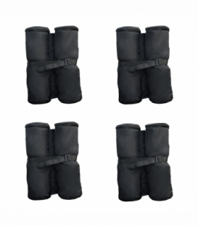 4 Pc Gazebo Sand Bag Weight Set-Black
