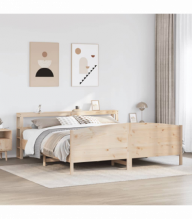 vidaXL Bed Frame without Mattress 200x200 cm Solid Wood Pine
