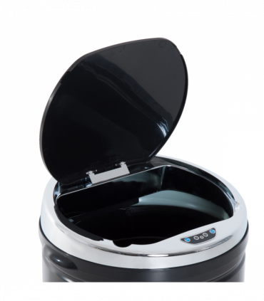 Sensor Trash Can 42L Stainless Steel Black 30.5cm x 30.5cm x 68cm