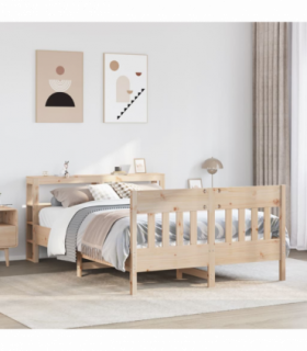 vidaXL Bed Frame without Mattress 120x200 cm Solid Wood Pine