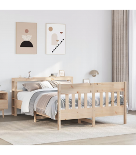 vidaXL Bed Frame without Mattress 160x200 cm Solid Wood Pine