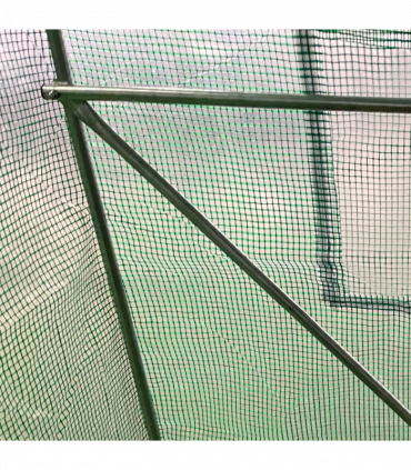 4x2 m Polytunnel Walk-in Greenhouse with Zip Door and Windows-Green