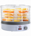 5 Tier Food Dehydrator 245W Stainless Steel Food Dryer Machine Timer LCD White