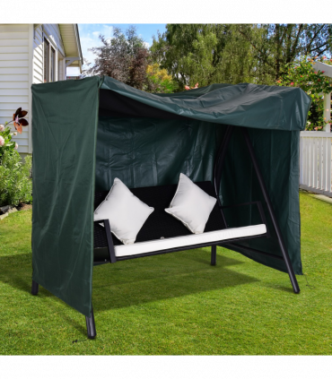 600D Oxford Polyester Waterproof Swing Chair Cover Green
