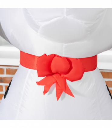 6ft Inflatable Christmas Puppy Dog Wearing Santa Hat Lighted Outdoor Indoor