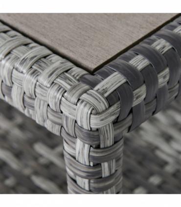 7-Seater Outdoor Garden Rattan Furniture Set w/ Recliners Grey